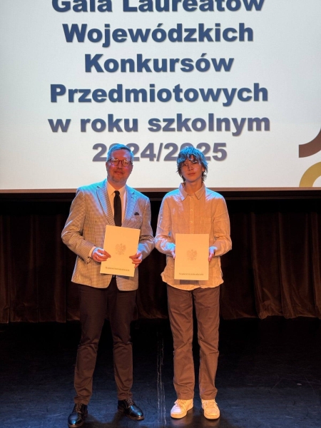 Karol na Gali Laureatów Wojewódzkich Konkursów Przedmiotowych