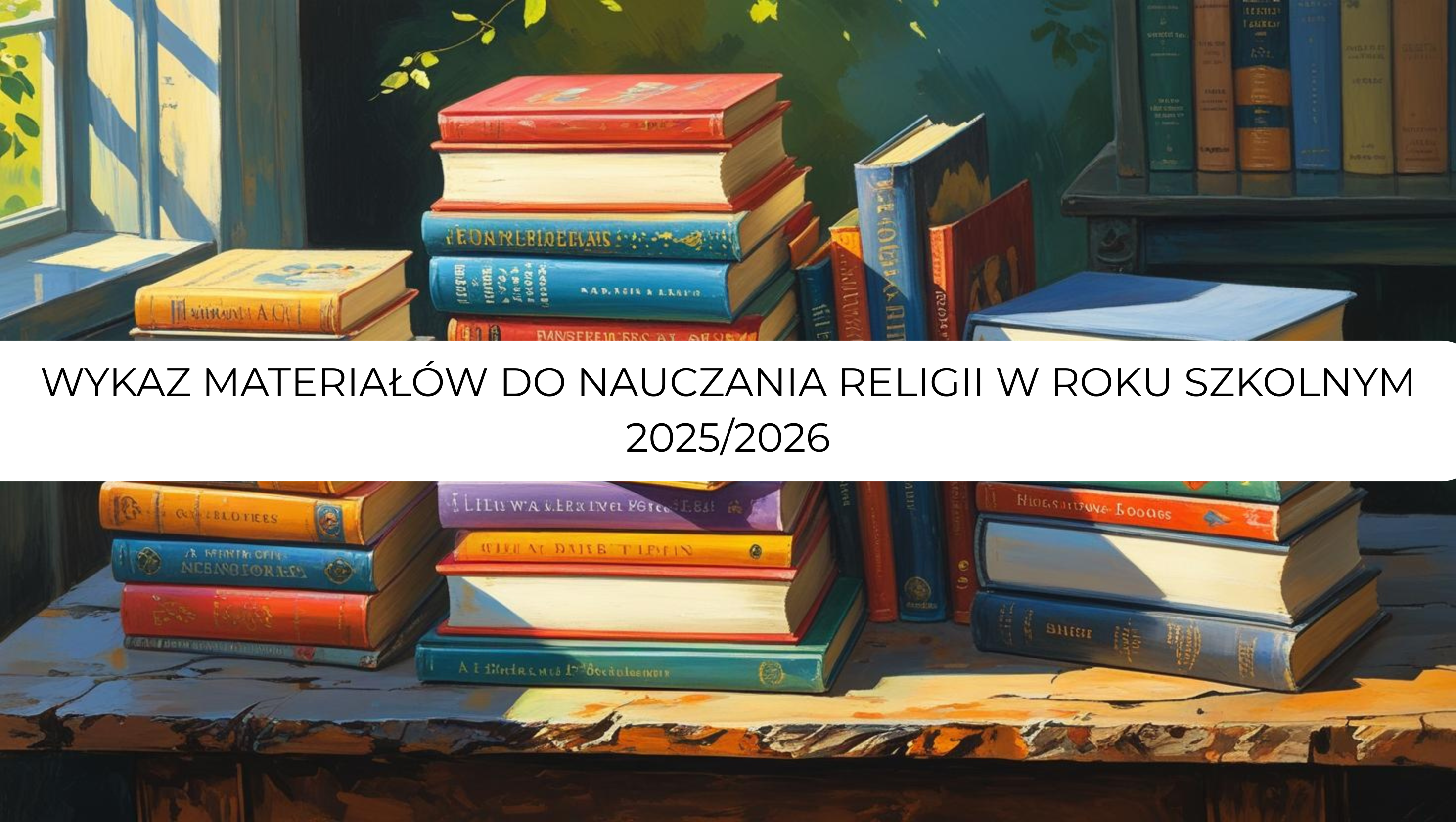 Wykaz materiałów do nauczania religii w roku szkolnym 2025/2026