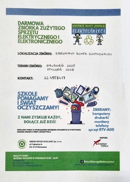 Zbiórka elektrośmieci.