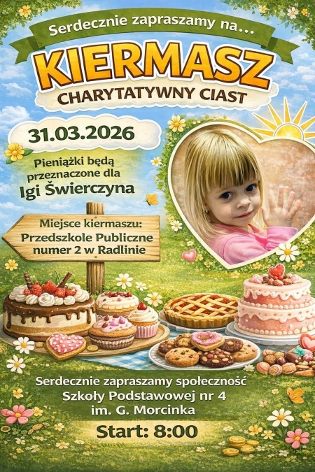 Kiermasz charytatywny dla Igi