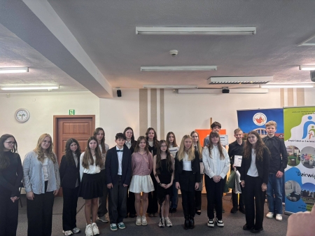 Witold w Powiatowym Konkursie Recytatorskim