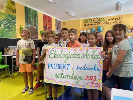 ''Ekologiczna szkoła''-projekt o środowisku naturalnym 2023/2024 