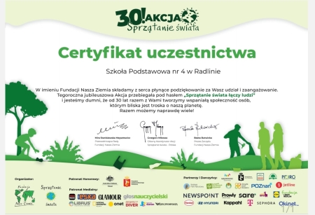 Dziękujemy za udział w 30. Akcji Sprzątanie świata – Polska ! 